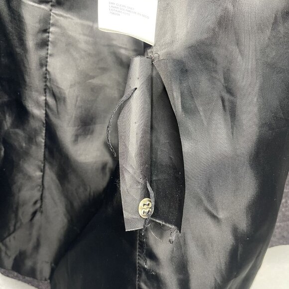 St Johns Bay Charcoal Gray Cashmere Wool Blend Peacoat Winter M Elegant Warmth - Picture 5 of 8